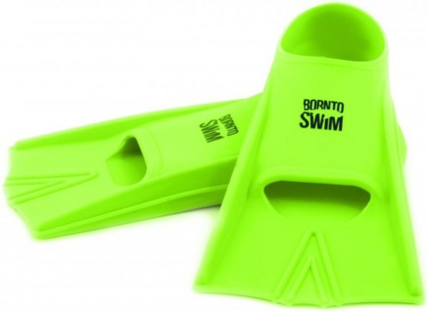 Schwimmflossen BornToSwim Junior Short Fins Green