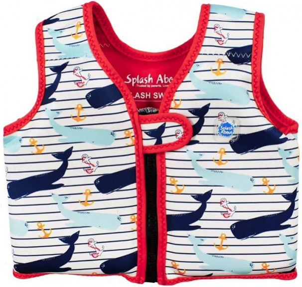 Schwimmveste Kinder Splash About Swim Vest Go Splash Moby White