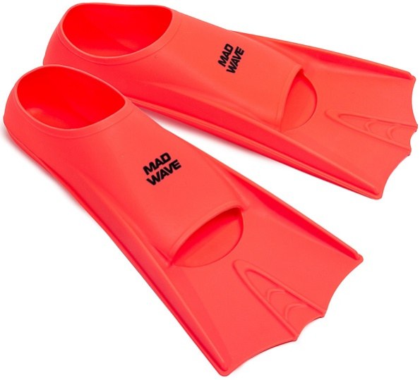 Schwimmflossen Mad Wave Flippers Training Fins Red