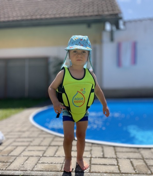 Schwimmveste Kinder AquaKiddo Swim Vest Green
