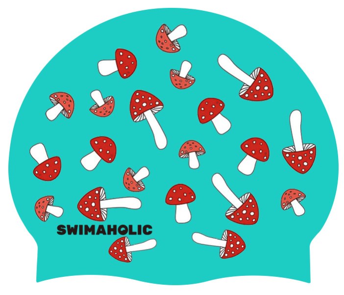 Schwimmkappe Kinder Swimaholic Mushrooms Classic Cap Junior