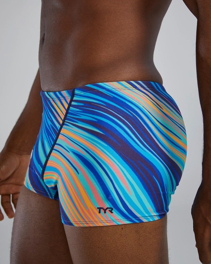 Tyr Durafast Elite Leg Boxer Riptide Blue/Orange