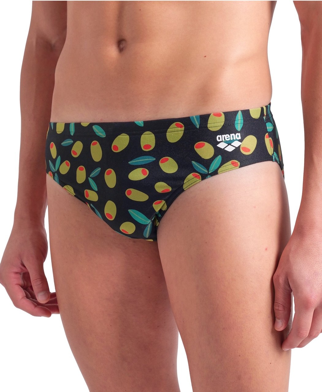 Arena Performance Funny Prints OlivesSwim Briefs