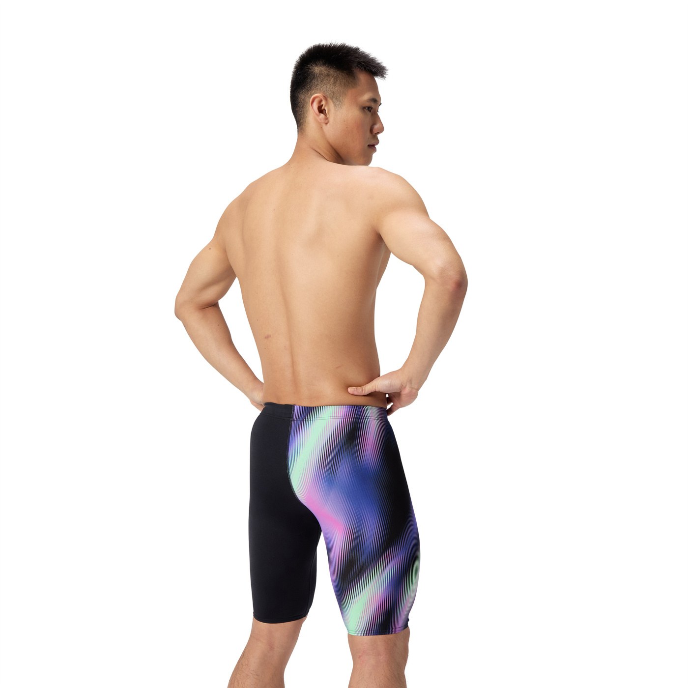 Speedo One Leg Printed Jammer Purple