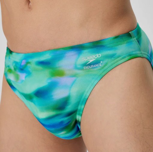 Speedo Printed Brief Green/Blue