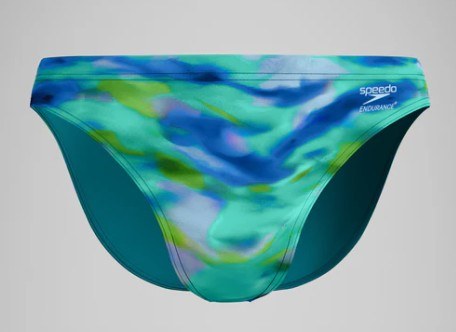 Speedo Printed Brief Green/Blue