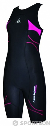 Wettkampf-Schwimmanzug Damen Aqua Sphere Energize Speed Suit Lady Black/Pink