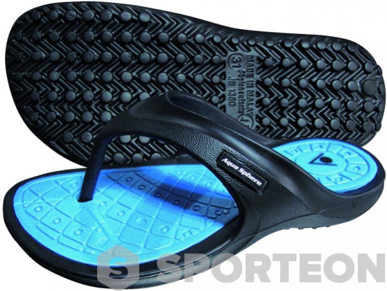 Flip Flops Kinder Aqua Sphere Tyre Junior Black/Light Blue