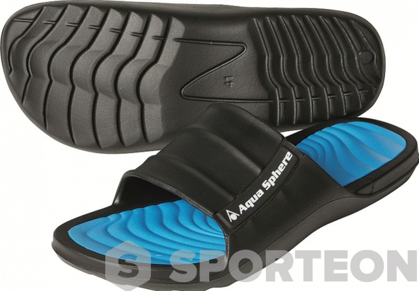 Pantoffeln Aqua Sphere Wave Black/Royal Blue