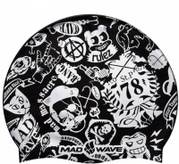 Schwimmkappe Kinder Mad Wave Silicone Printed Swim Cap 78 Junior