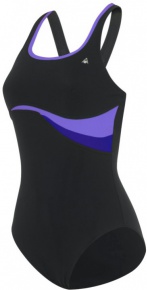 Damen-Badeanzug Aqua Sphere Zolan Aqua Infinity Black/Lilac