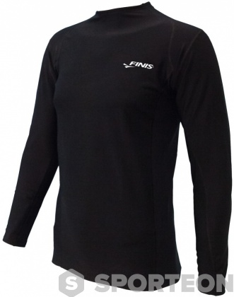 T-Shirt Jungen Finis Thermal Swim Shirt Youth Black