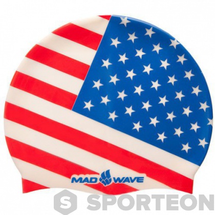 Schwimmütze Mad Wave USA Swim Cap