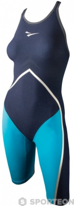 Wettkampf-Schwimmanzug Damen Finis Rival Closed Back Kneeskin Navy/Aqua