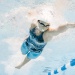 Wettkampf-Schwimmanzug Damen Finis Rival Open Back Kneeskin Navy/Aqua