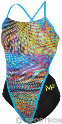 Damen-Badeanzug Michael Phelps Snake Open Back Multicolor/Black