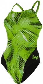 Damen-Badeanzug Michael Phelps Mesa Mid Back Green Damen-Badeanzug Michael Phelps Mesa Mid Back Green