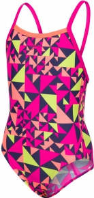 Speedo Fluotime Allover Thinstrap Crossback Girl Electric Pink/Fluo Orange/Navy/Lime Punch Speedo Fluotime Allover Thinstrap Crossback Girl Electric Pink/Fluo Orange/Navy/Lime Punch