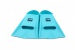 Schwimmflossen BornToSwim Junior Short Fins Turquoise