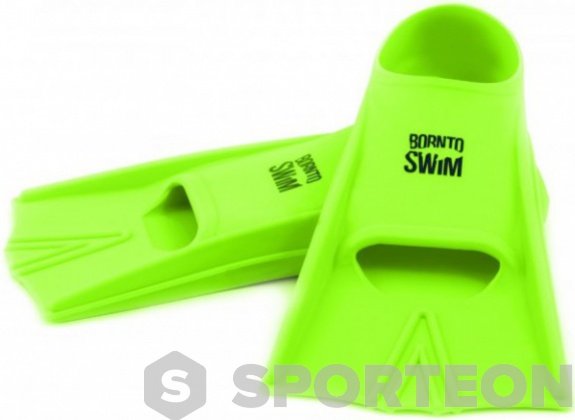 Schwimmflossen BornToSwim Junior Short Fins Green
