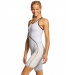 Wettkampf-Schwimmanzug Damen Finis Rival Closed Back Kneeskin White