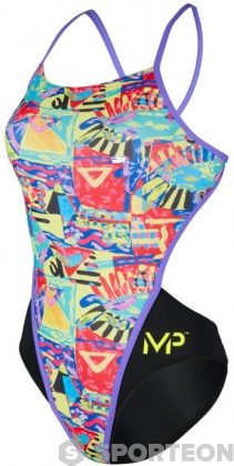 Damen-Badeanzug Michael Phelps Riviera Open Back Multicolor/Black