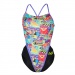 Damen-Badeanzug Michael Phelps Riviera Open Back Multicolor/Black