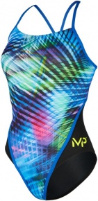 Damen-Badeanzug Michael Phelps Florida Racing Back Multicolor/Black