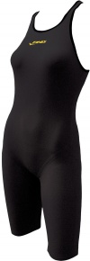 Damen-Badeanzug Finis Fuse Open Back Kneeskin Black