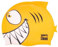 Schwimmkappe Kinder BornToSwim Shark Junior Swim Cap