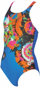 Damen-Badeanzug Arena Palette Junior One Piece Pix Blue/Black Damen-Badeanzug Arena Palette Junior One Piece Pix Blue/Black
