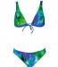 Damen-Badeanzug Arena Palm Bow Bra Green/Blue
