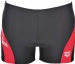 Badehose Herren Arena Byor Short Black/Fluo Red/White