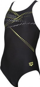 Badeanzug Mädchen Arena Glimmer One Piece Junior Black/Soft Green Badeanzug Mädchen Arena Glimmer One Piece Junior Black/Soft Green