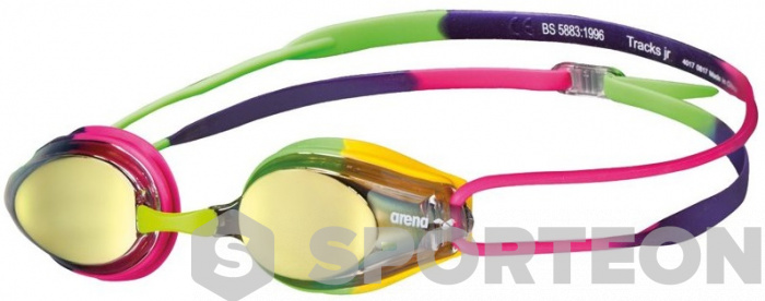 Schwimmbrille für Kinder Arena Tracks mirror junior