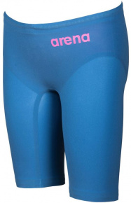 Wettkampf Badehose Jungen Arena Powerskin R-Evo One Jammer Junior Blue/Powder Pink