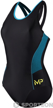 Damen-Badeanzug Michael Phelps Camilya Black/Turquoise