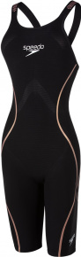 Wettkampf-Schwimmanzug Damen Speedo Fastskin LZR Pure Intent Openback Kneeskin Black/Rose Gold Wettkampf-Schwimmanzug Damen Speedo Fastskin LZR Pure Intent Openback Kneeskin Black/Rose Gold