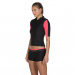 Schwimmoberteil Speedo Hydractive Rash Top Black/Psycho Red/Oxid Grey