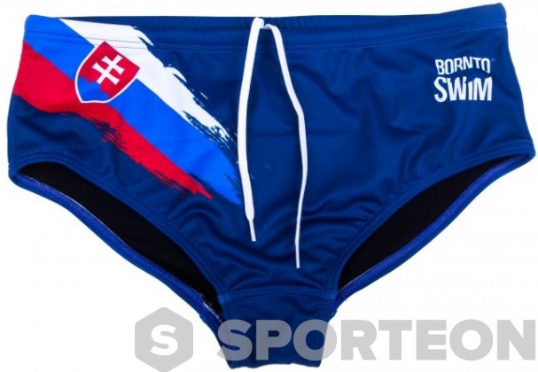 Badehose Herren BornToSwim SVK Brief Blue