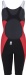 Wettkampf-Schwimmanzug Damen Aquafeel N2K Openback I-NOV Racing Black/Red
