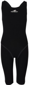Wettkampf-Schwimmanzug Damen Aquafeel Neck To Knee Oxygen Racing Black