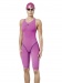 Wettkampf-Schwimmanzug Damen Aquafeel Neck To Knee Oxygen Racing Pink