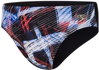 Badehose Herren Speedo Allover Digital 7cm Brief Black/Lava Red/White Badehose Herren Speedo Allover Digital 7cm Brief Black/Lava Red/White