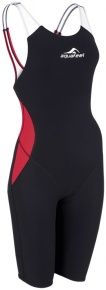 Wettkampf-Badeanzug Mädchen Aquafeel N2K Closedback I-NOV Racing Girls Black/Red