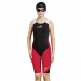 Wettkampf-Badeanzug Mädchen Aquafeel N2K Openback I-NOV Racing Girls Black/Red