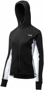 Damensweatshirt Tyr Female Victory Warm-Up Jacket Black/White Damensweatshirt Tyr Female Victory Warm-Up Jacket Black/White