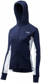 Damensweatshirt Tyr Female Victory Warm-Up Jacket Navy/White Damensweatshirt Tyr Female Victory Warm-Up Jacket Navy/White