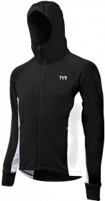 Sweatshirt Tyr Male Victory Warm-Up Jacket Black/White