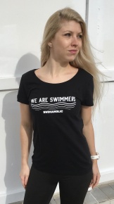 Damen T-Shirt Swimaholic We Are Swimmers T-Shirt Women Black Damen T-Shirt Swimaholic We Are Swimmers T-Shirt Women Black